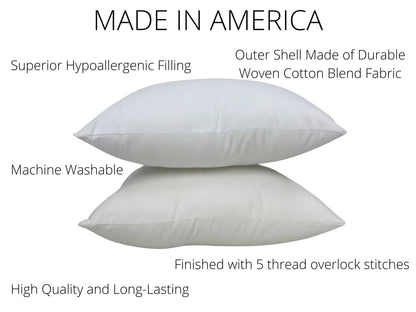 14x40 or 40x14 | Indoor Outdoor Down Alternative Hypoallergenic Polyester Pillow Insert | Quality Insert | Throw Pillow Insert | Pillow Form by UniikPillows