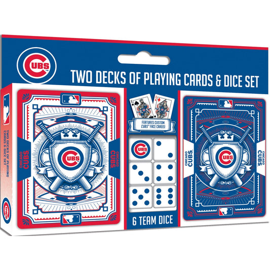 Chicago Cubs - 2-Pack Playing Cards & Dice Set by MasterPieces Puzzle Company INC